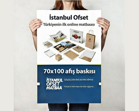 70x100 Renkli Afiş Poster Baskı Full Color