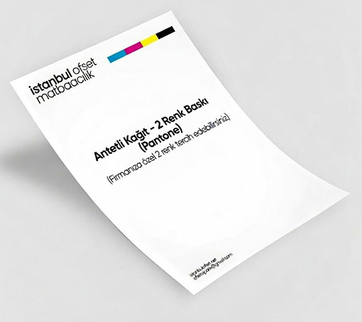 Antetli Kağıt 2 Renk Baskılı
