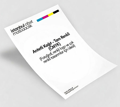 Antetli Kağıt CMYK Baskı Full Color