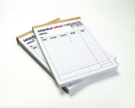 Adisyon Fişi 2 Renk Baskı