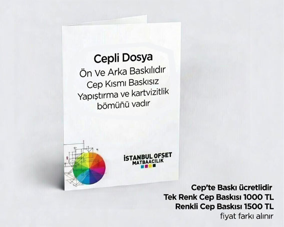 22x32 cm Standart Cepli Dosya - Baskısız Cep 