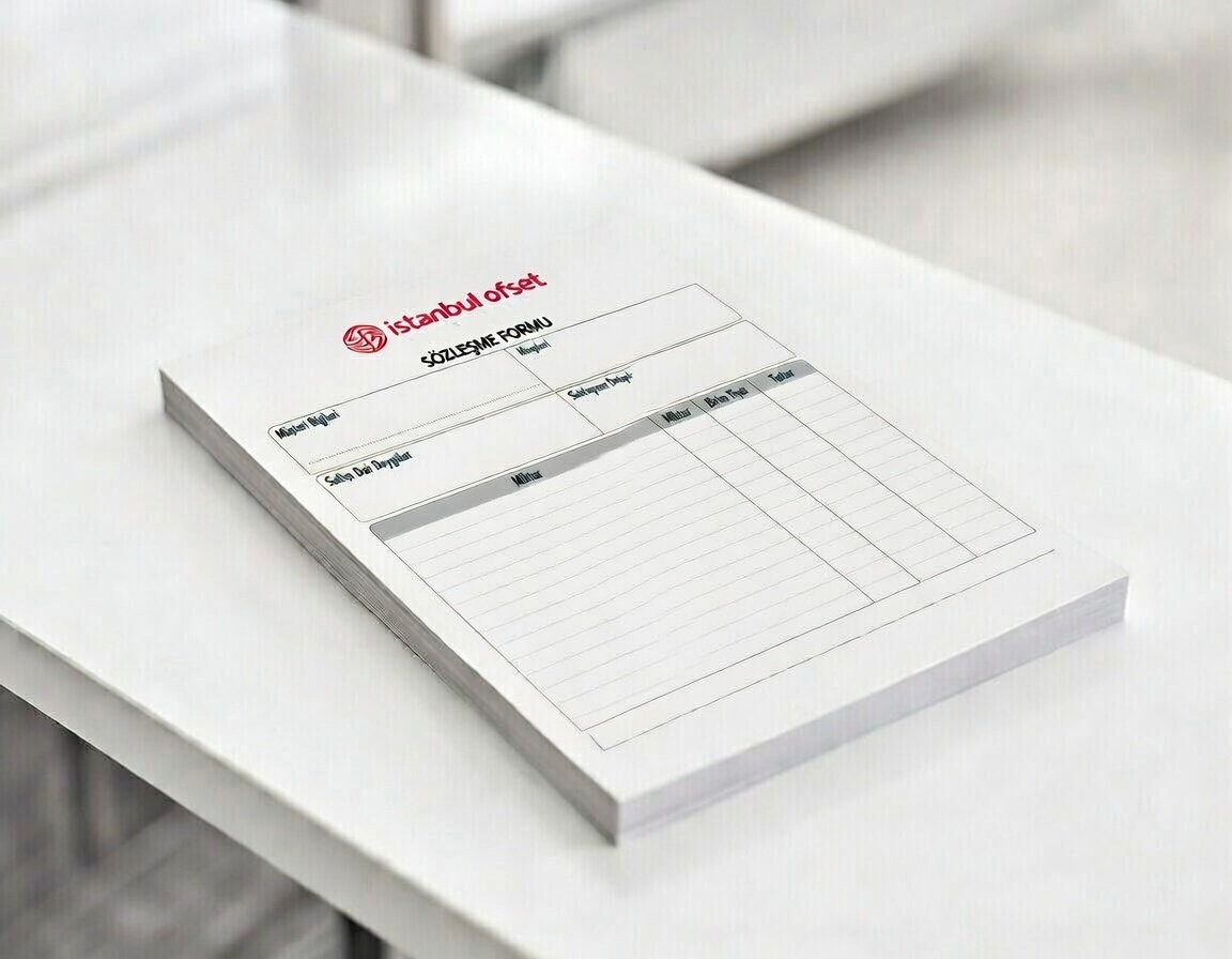 Sözleşme Formu 2 renk baskı 1 asıl 2 suret