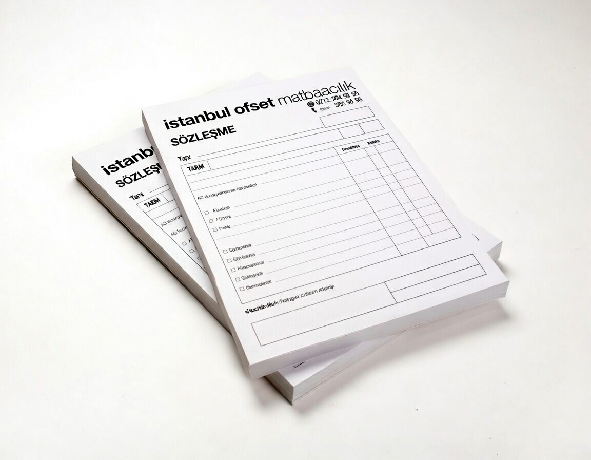 Sözleşme Formu Tek renk baskı 1 asıl 2 suret