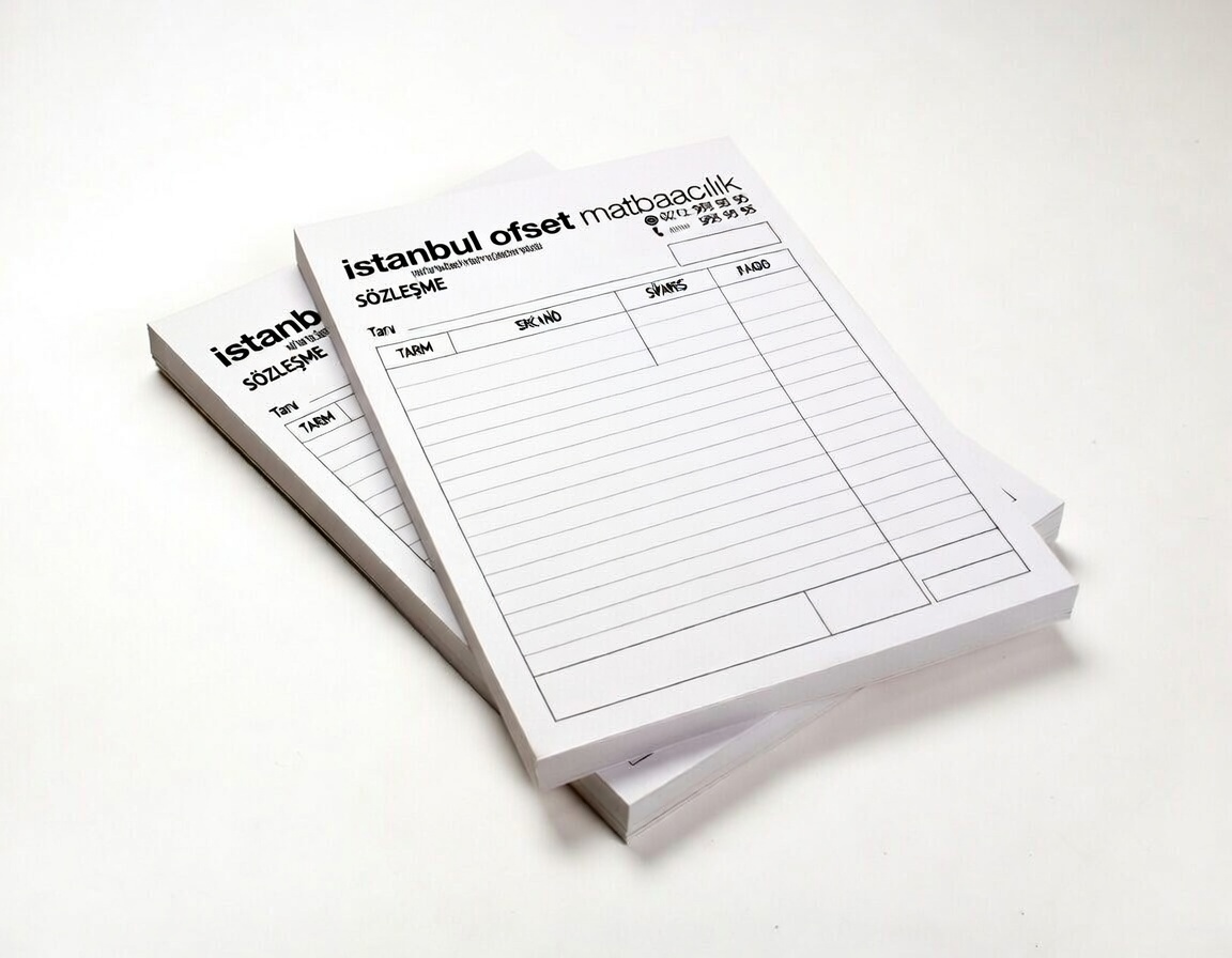 Sözleşme Formu Tek renk baskı 1 asıl 3 suret